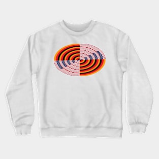 German- American Spinning Circle Design Crewneck Sweatshirt